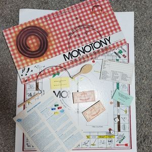 Vintage Monotony The Old Unimproved Board Game for Bored Housepersons 1984 80s